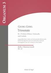 Sonate h-Moll - für 2 Violinen (Flöten), Violoncello und Cembalo - Georg Gebel  d.J.
