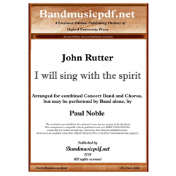 I will sing with the spirit - John Rutter / Arr. Paul Noble