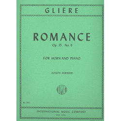 Romance op.35,6 for Horn and Piano - Reinhold Glière