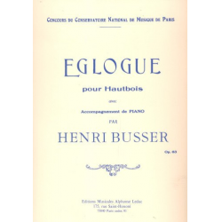 BUSSER : EGLOGUE OP63 - Henri Büsser