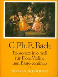Triosonate c-moll - für Flöte, Violine und bc - Carl Philipp Emanuel Bach
