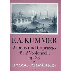 2 Duos und Capriccio op.33 - für 2 Violoncelli - Friedrich August Kummer