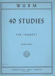 40 Studies for trumpet - Sudien und Übungen - Wilhelm Wurm / Arr. Roger Voisin
