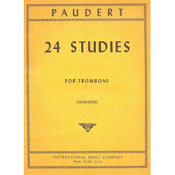 24 Studies : for trombone - Ernst Paudert