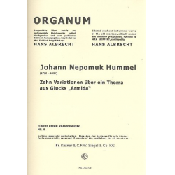 10 Variationen über ein Thema aus Glucks Armida - Johann Nepomuk Hummel