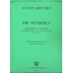 Die Nymphen op.68,3 : für - Anton Stepanowitsch Arensky