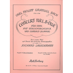 Konzert B-Dur für Oboe, Streichorchester - Carl Philipp Emanuel Bach