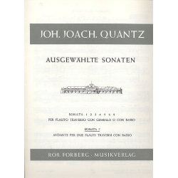 Sonate D-Dur Nr.7 : - Johann Joachim Quantz