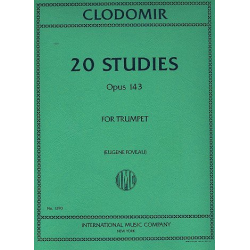 20 Studies op.143 : for trumpet - Pierre Clodomir
