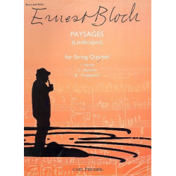 Paysages (landscapes) : for string - Ernest Bloch