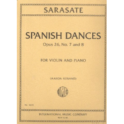 Spanish Dances op.26,7 and 8 : - Pablo de Sarasate