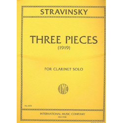 3 Pieces : for clarinet - Igor Strawinsky
