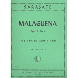 Malaguena op.21,1 : for violin and - Pablo de Sarasate