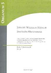 2 leichte Sonaten für Klavier - Johann Wilhelm Häßler / Arr. Lothar Hoffmann-Erbrecht