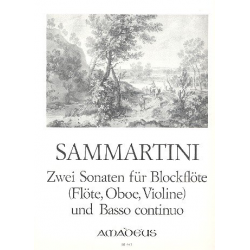 2 Sonaten - für Blockflöte - Giuseppe Sammartini