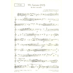 Canzona Nr.7 : für 10 Instrumente - Giovanni Gabrieli