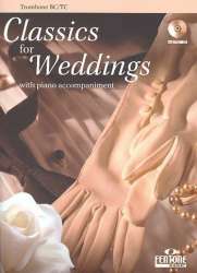 Classics for Weddings (+CD) : for trombone and piano bass clef and treble clef - Diverse