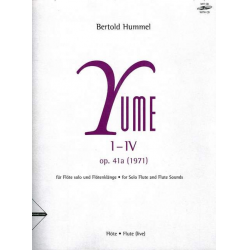 Yume 1-4 op.41a (+CD) - - Bertold Hummel