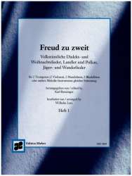 Freud zu zweit Band 1 - Volkstümliche Lieder für 2 Trompeten - Traditional / Arr. Wilhelm Lutz