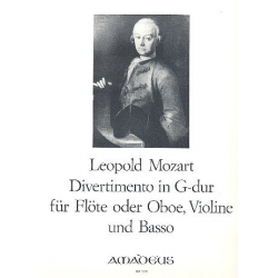 Divertimento G-Dur - für Flöte, - Leopold Mozart