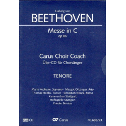 Messe C-Dur op.86 - Chorstimme Tenor - Ludwig van Beethoven