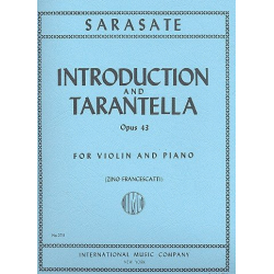 Introduction and Tarantella op.43 : - Pablo de Sarasate