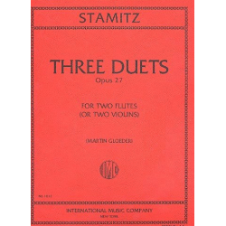 3 Duets op.27 : for 2 flutes - Carl Stamitz