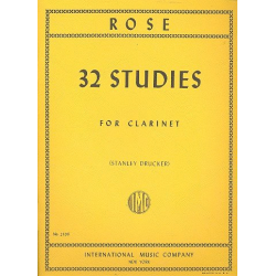 32 Studies : for clarinet - Cyrille Rose