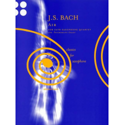 Air - für 4 Saxophone (SATB) - Johann Sebastian Bach / Arr. Friedemann Graef