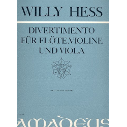 Divertimento - für Flöte, - Willy Hess