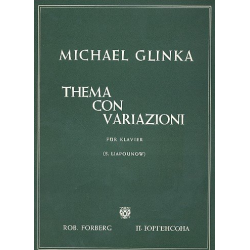Thema con variazioni : für Klavier - Mikhail Glinka