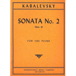 Sonate no.2 op.45 : for piano - Dmitri Kabalewski