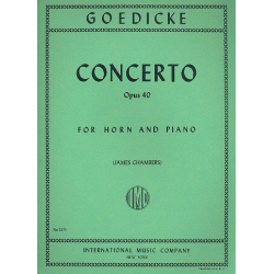 Concerto in F Major op.40 for horn and - Alexander Goedicke
