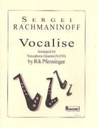 Vocalise op.34,14 : for 4 saxophones - Sergei Rachmaninov (Rachmaninoff)