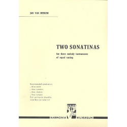 2 Sonatinas : for 3 melody instruments - Jan van Beekum