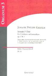 Sonate F-Dur op.1,3 - Johann Philipp Krieger / Arr. Max Seiffert