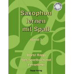 Saxophon lernen mit Spaß Band 3 - Horst Rapp