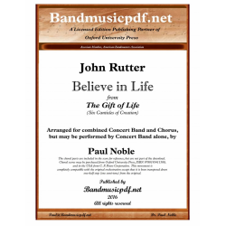 Believe in Life - from The Gift of Life - John Rutter / Arr. Paul Noble