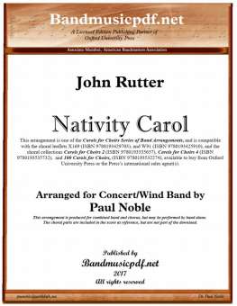 Nativity Carol - Concert Band & Choir SATB