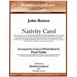 Nativity Carol - Concert Band & Choir SATB - John Rutter / Arr. Paul Noble