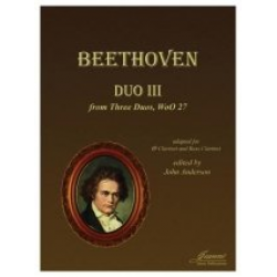 Duo III, WoO 27, adapted for clarinet and bass clarinet - Ludwig van Beethoven / Arr. John Anderson