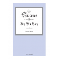 Chaconne aus der Violin-Sonate Nr. 4 d-moll für 2 Violinen - Johann Sebastian Bach