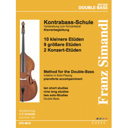 Kontrabass-Schule - Klavierstimme in einem Band - Franz Simandl