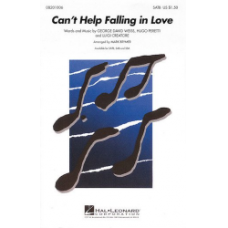 Can't Help Falling In Love (SSA) - Luigi Creatore / Arr. Mark Brymer