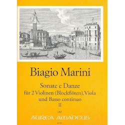 Sonate e danze Band 2 - für 2 Violinen - Biagio Marini