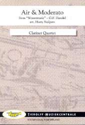 Air & Moderato from "Watermusic", Clarinet Quartet - Georg Friedrich Händel (George Frederic Handel) / Arr. Harry Stalpers