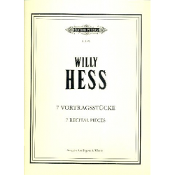 7 Vortragsstücke Band 1 : - Willy Hess
