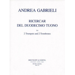 RICERCARE DEL DUODECIMO TUONO : FOR - Andrea Gabrieli