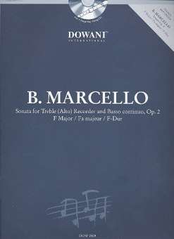 Sonate F-Dur op.2  für Altblockflöte und Bc (+CD) :