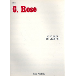 40 Studies vol.2 (21-40) : for clarinet - Cyrille Rose